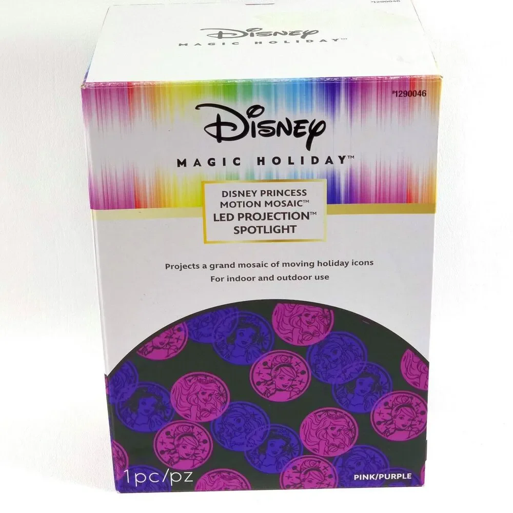 Disney Magic Holiday Princess Motion Mosaic Projection‎ Reflector LED Spotlight